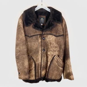 Vintage Cooper Brown Leather Coat